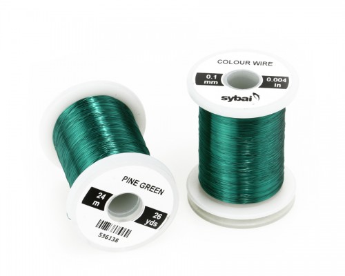 Colour Wire, 0.1 mm, Pine Green